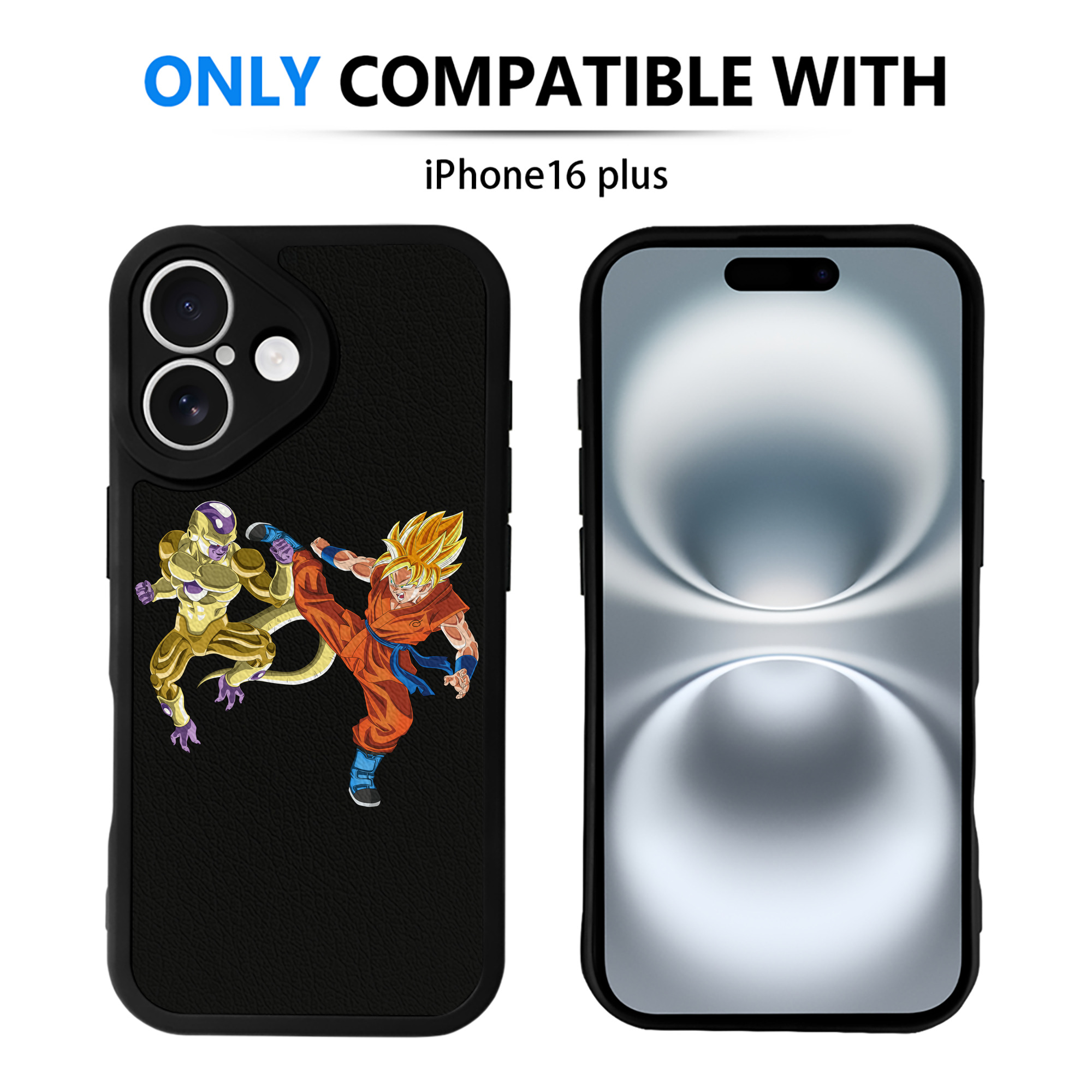 （画像用） ドラゴンボール DRAGON BALL 【iPhone 16シリーズ対応】シリコンスマホケース（レザー調） 材質：シリコン
